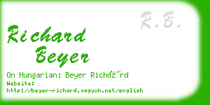 richard beyer business card